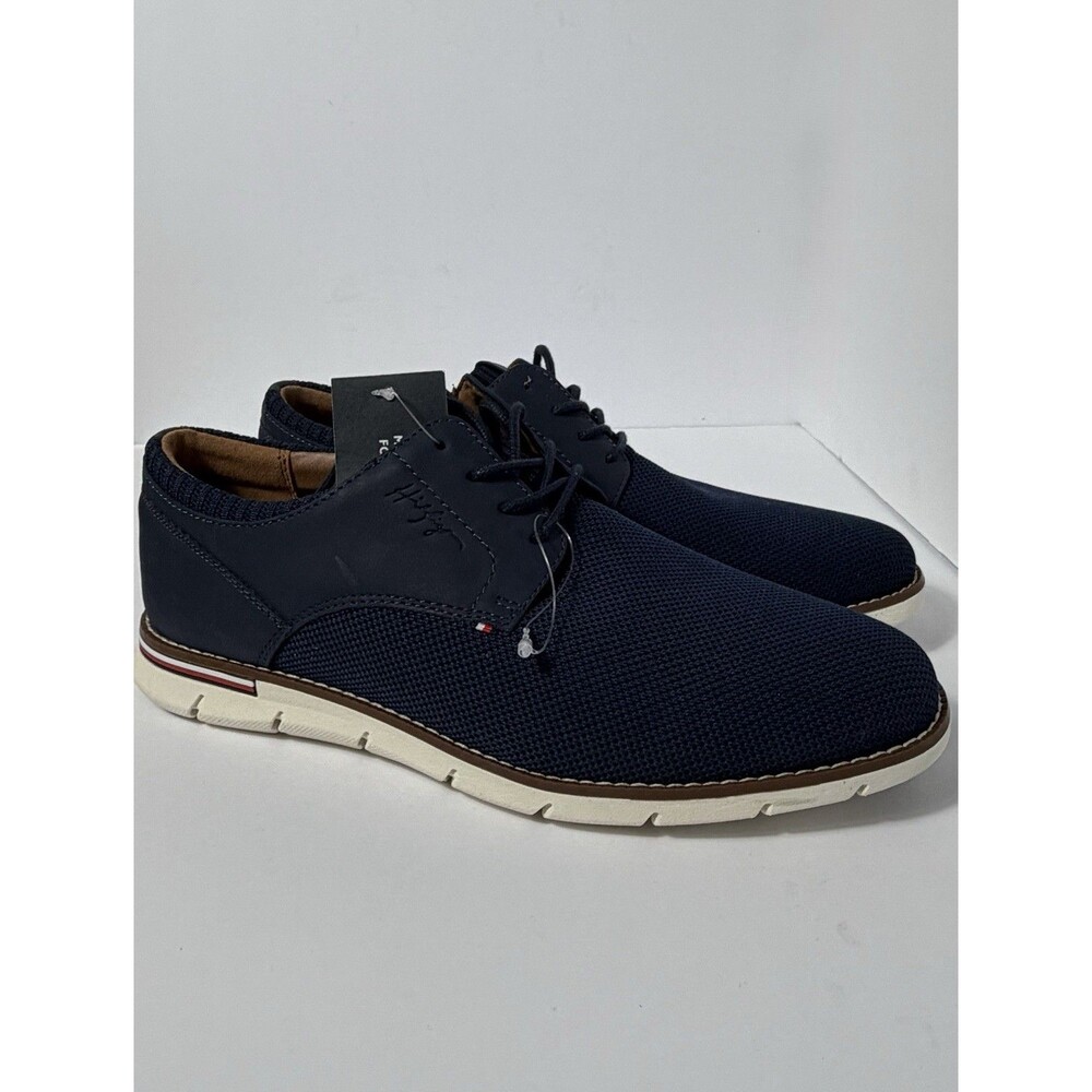 Tommy Hilfiger Men’s Navy Casual Lace-Up Shoes Size 10M